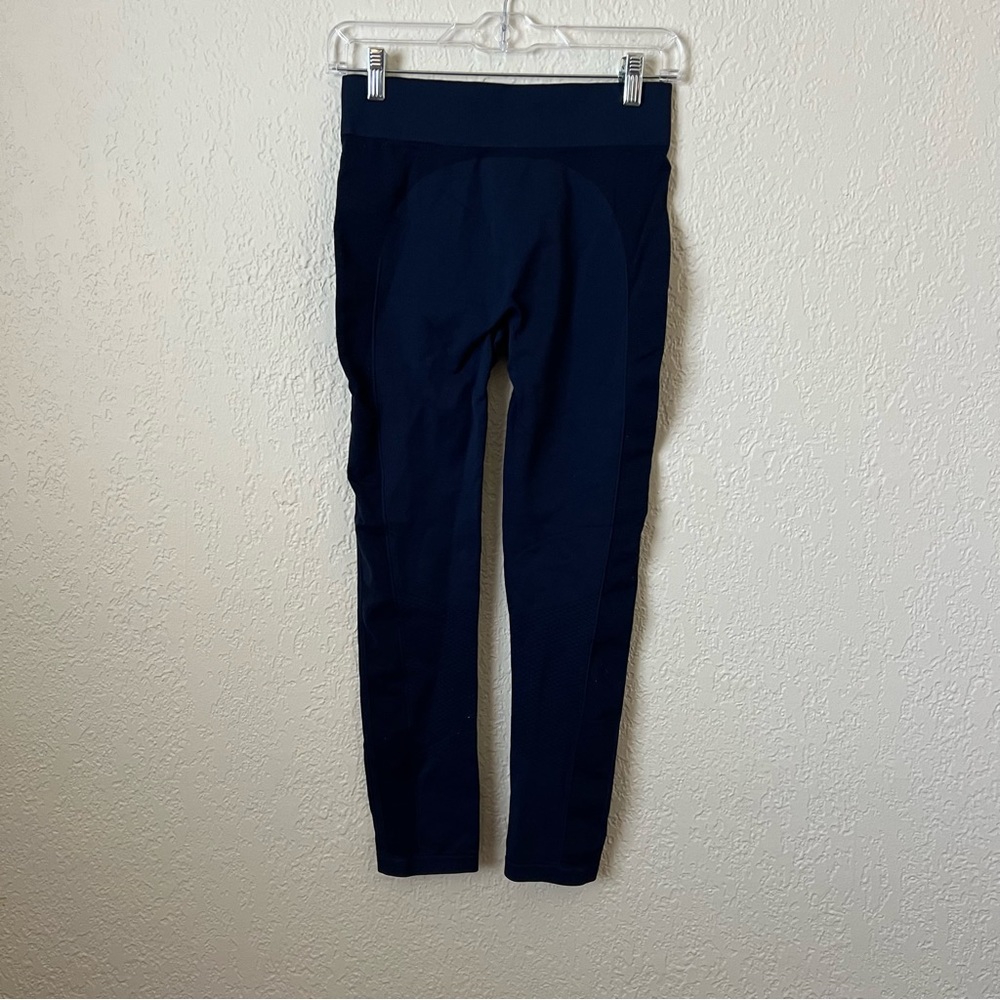 Tory Burch Sport Navy Blue Seamless High Waisted 7/8 leggings - Picture 6 of 7